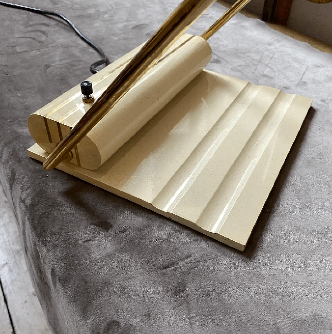 Solid brass table lamp by George Kovacs, 1980s 4