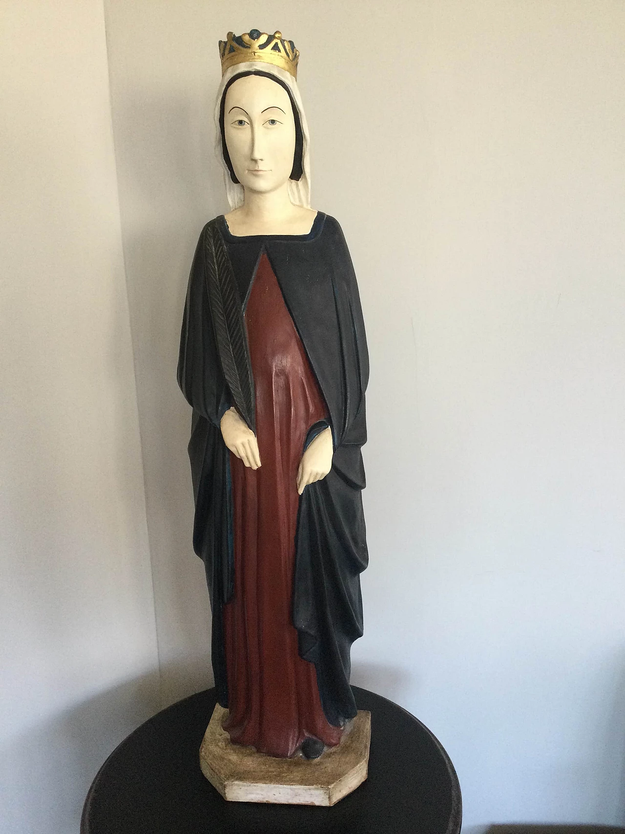 Santa Caterina, statua in terracotta, anni '80 1