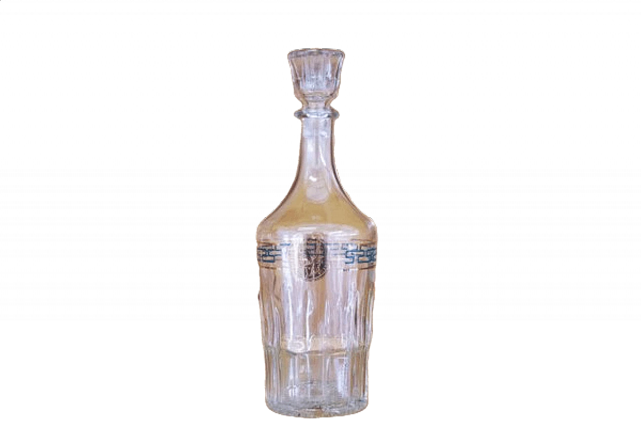Empire-style glass liquor bottle, 1970s 1407095