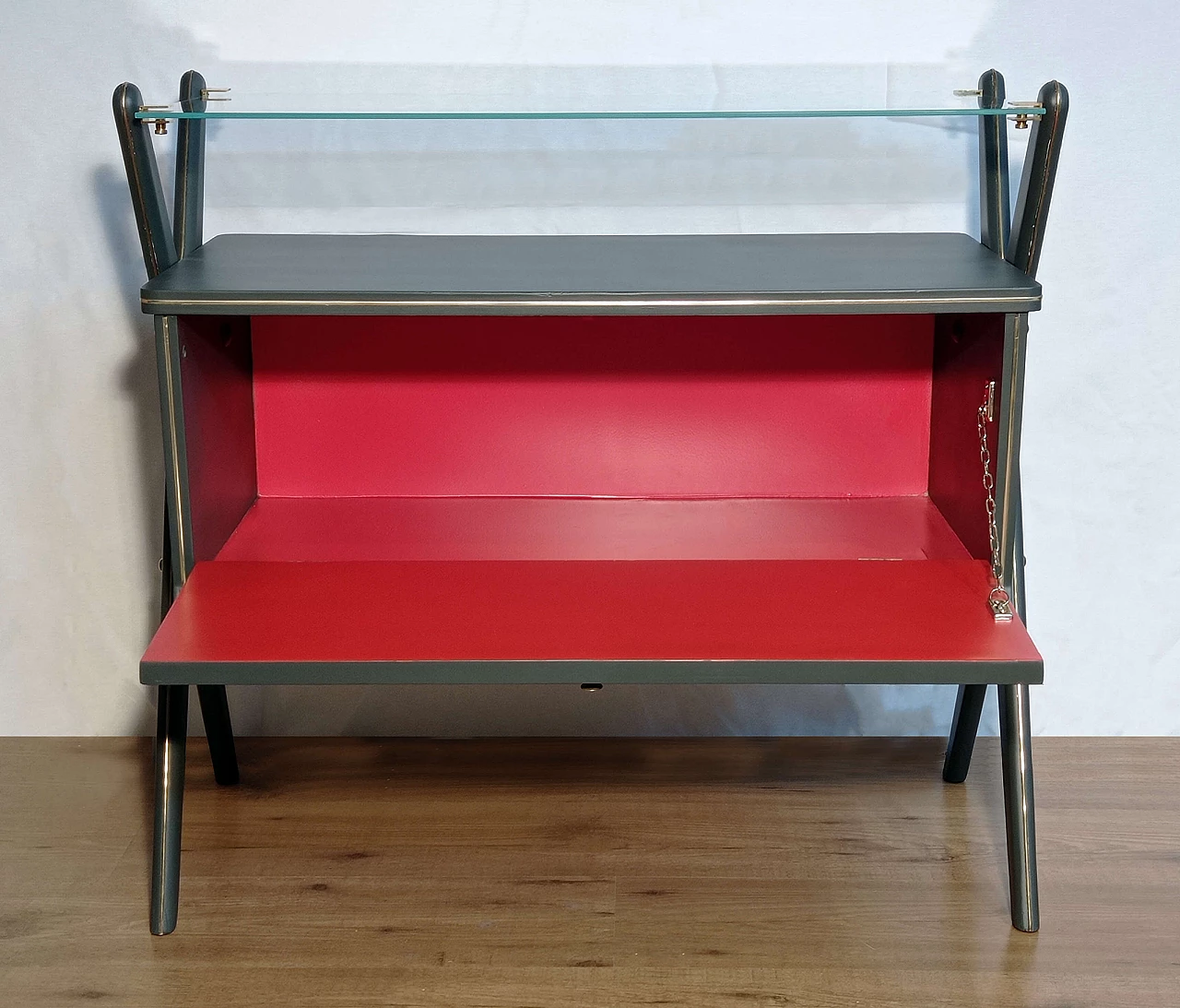 Pair of twin Bar Furniture attributed to Cesare Lacca, 1950s 2