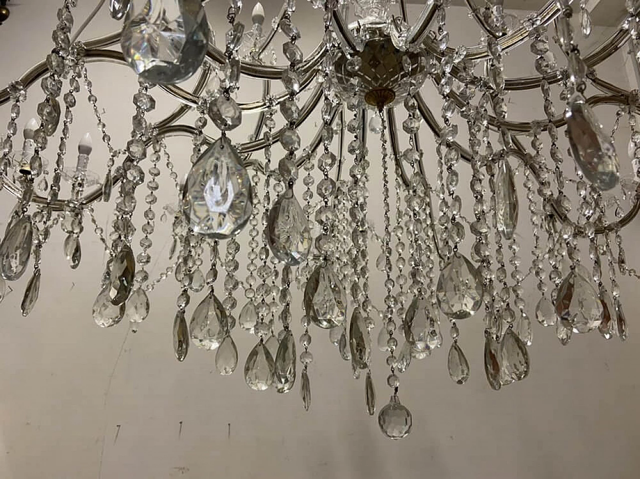 Crystal and Murano glass chandelier, 1950s 6