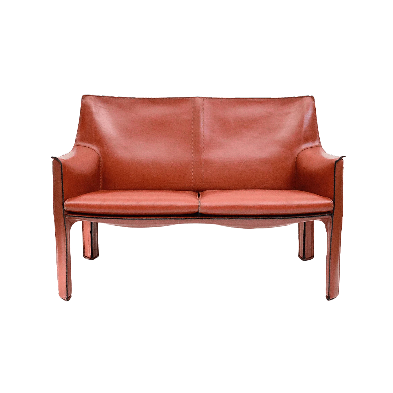Cab 414 two-seater sofa by Mario Bellini for Cassina 15