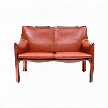 Cab 414 two-seater sofa by Mario Bellini for Cassina