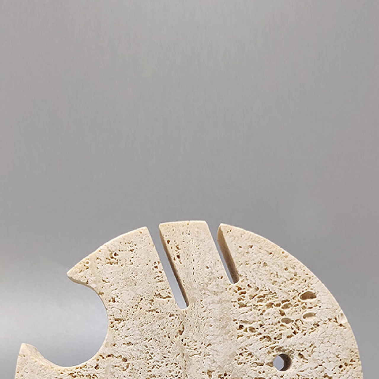 Fish sculpture in travertine by Mari for F.lli Mannelli, 1970s 5