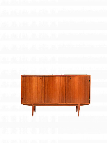 Mahogany sideboard with shelves and drawers, 1950s