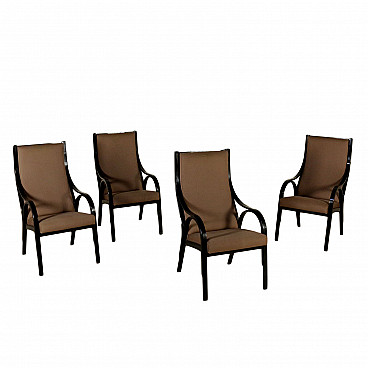 Group of 4 Cavour armchairs by Stoppino, Meneghetti and Gregotti, 1980s