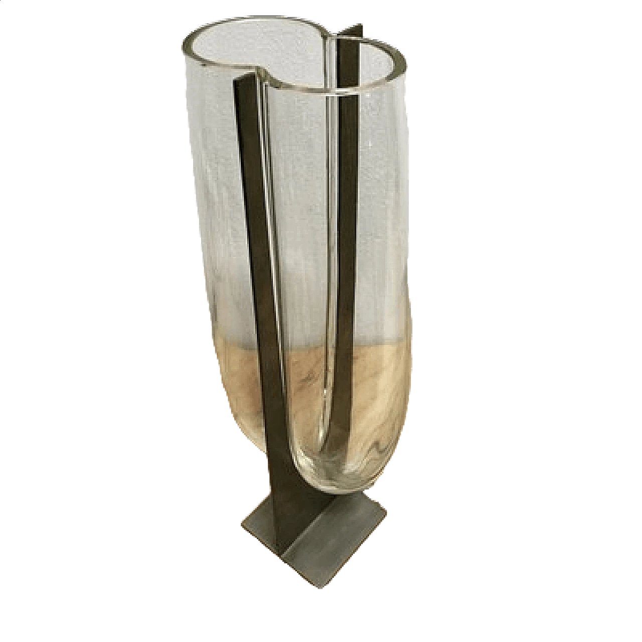 INNA-Glas Vaso da Pavimento in Vetro Sansa, Cilindro/Rotondo, Trasparente, 60cm, 25cm - Portacandela Decorativo/Portalumino in Vetro