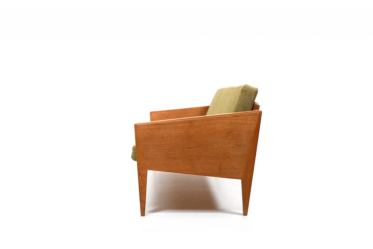 Divano di Illum Wikkelsø in rovere per Møbelfabrik di Søren Willadsen, anni '50 8