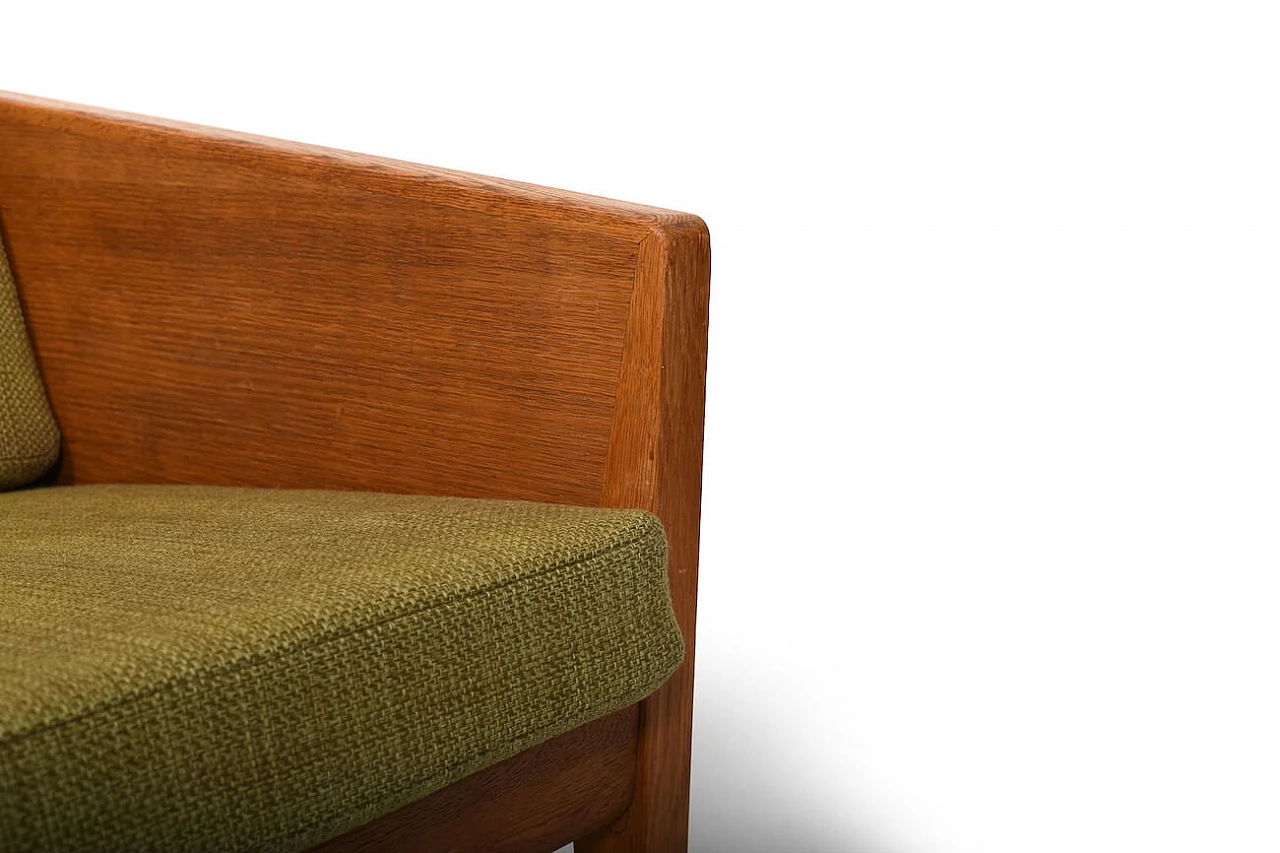 Divano di Illum Wikkelsø in rovere per Møbelfabrik di Søren Willadsen, anni '50 11