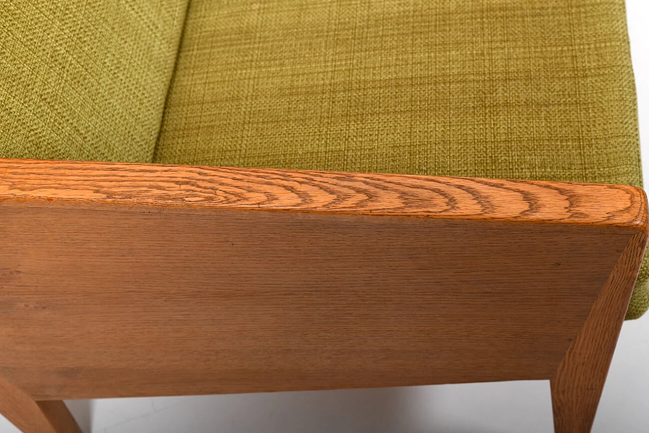 Divano di Illum Wikkelsø in rovere per Møbelfabrik di Søren Willadsen, anni '50 12