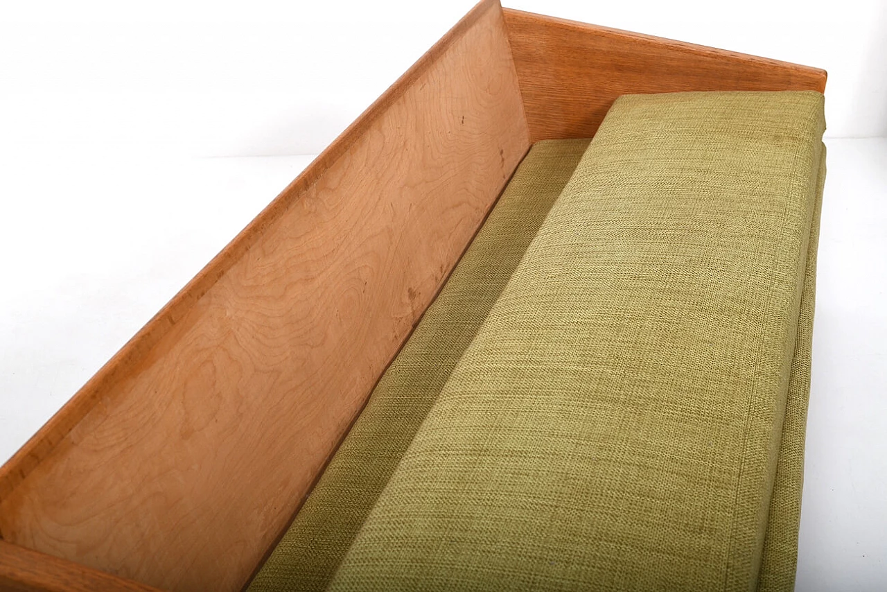 Divano di Illum Wikkelsø in rovere per Møbelfabrik di Søren Willadsen, anni '50 13