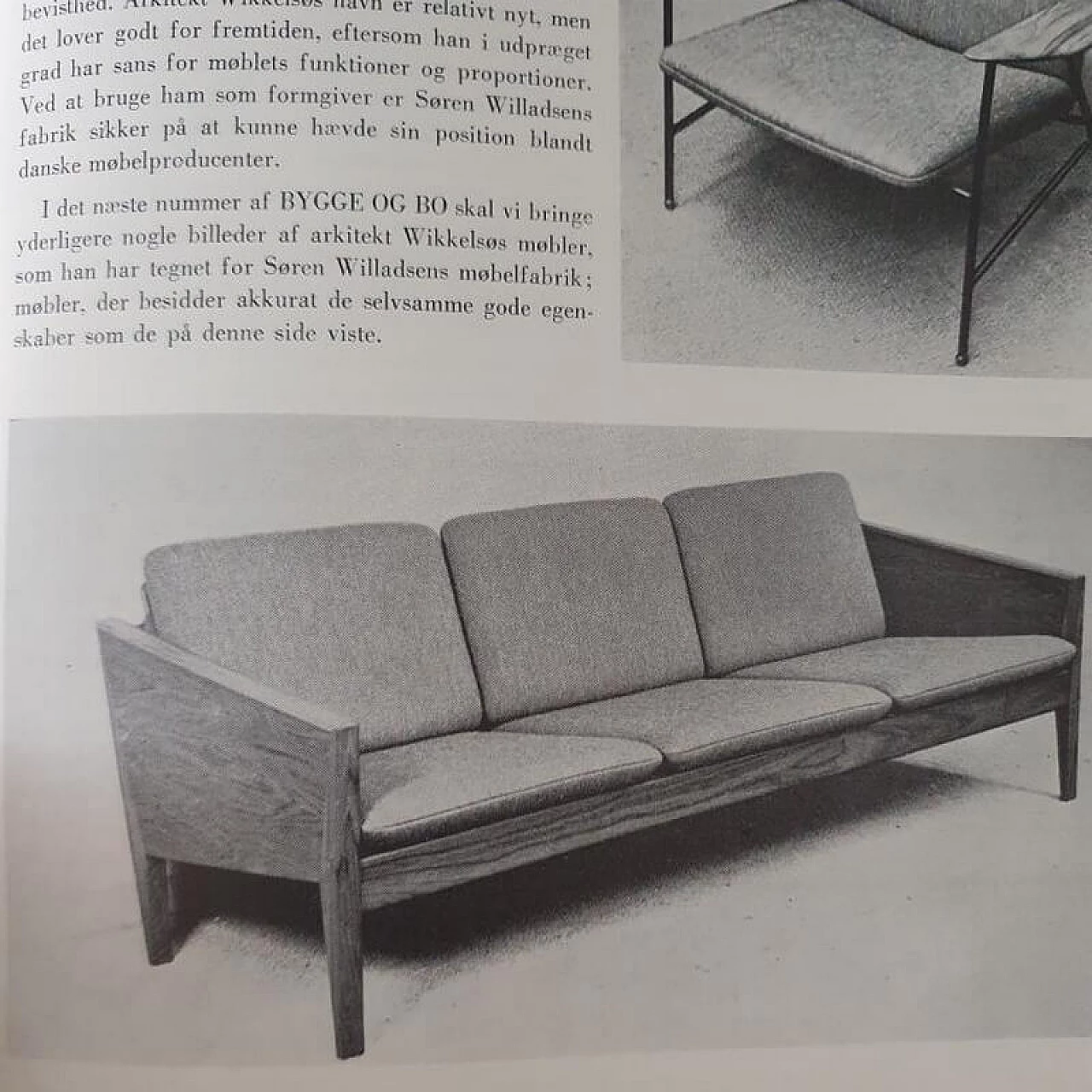 Divano di Illum Wikkelsø in rovere per Møbelfabrik di Søren Willadsen, anni '50 15