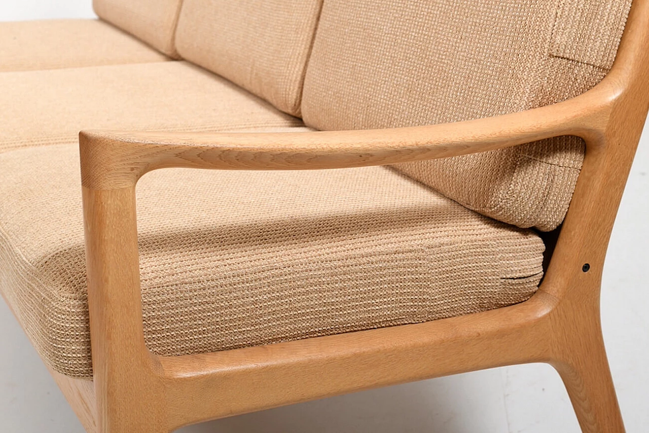 Divano Senator 3 posti in quercia di Ole Wanscher per CADO, anni '70 4