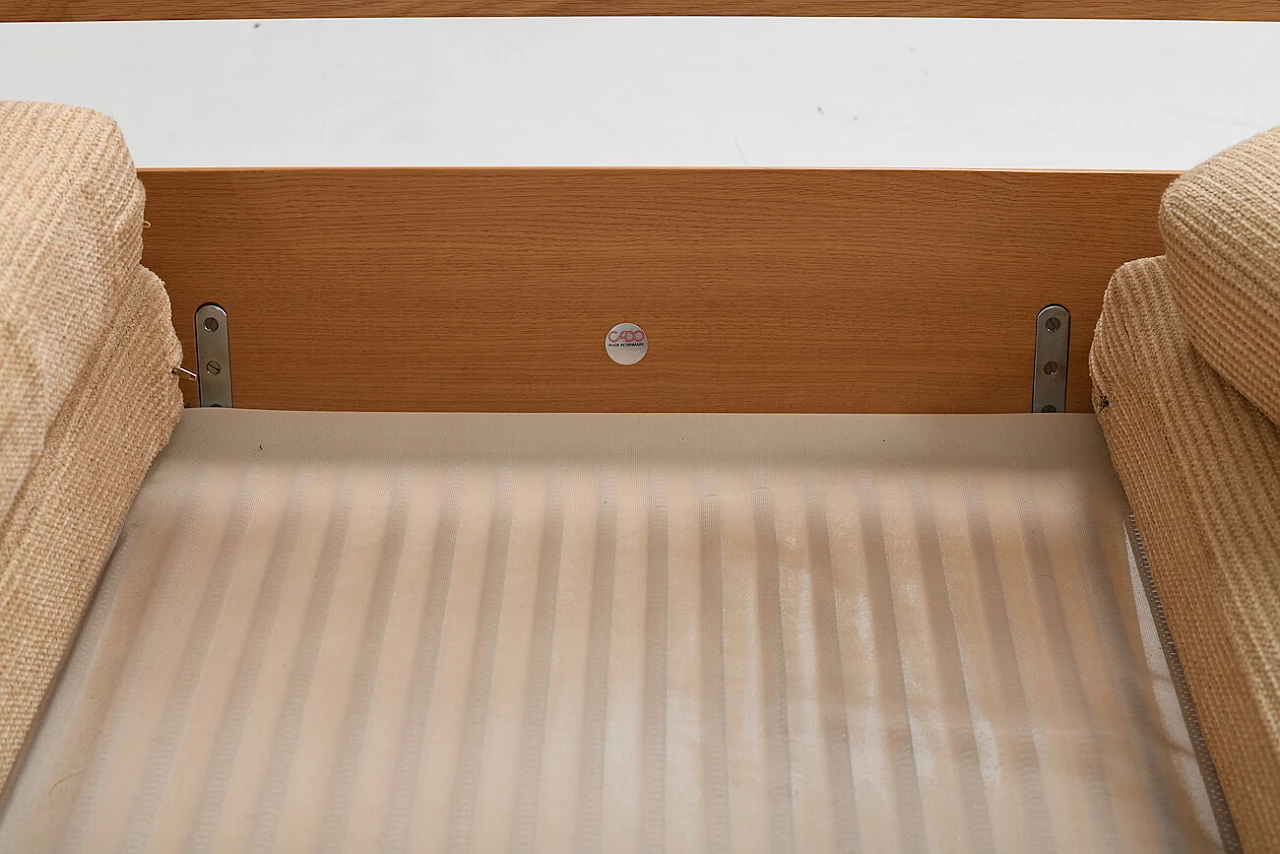 Divano Senator 3 posti in quercia di Ole Wanscher per CADO, anni '70 9