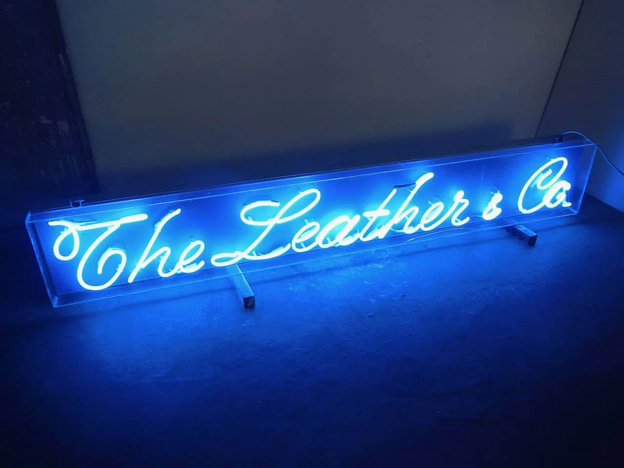 Illuminated sign in plastic with neon lights, 1970s 12
