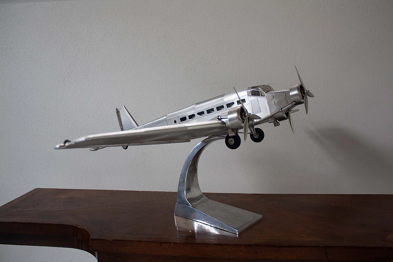 Aluminium aeroplane toy, 1970s 1