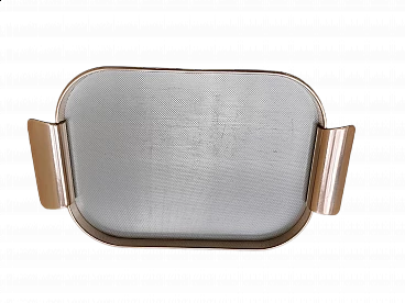Metal tray with rounded ends, 1960s