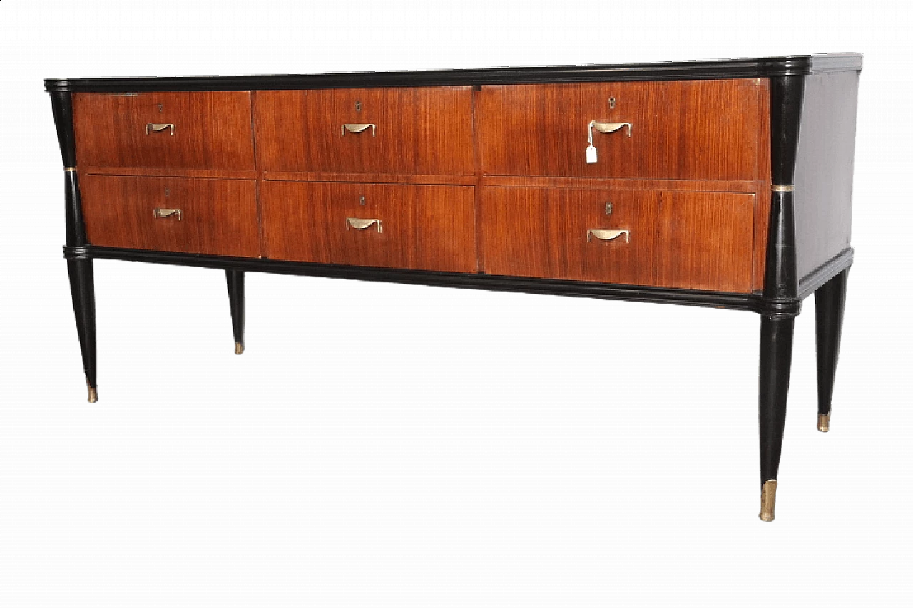 Rosewood sideboard by Vittorio Dassi, 1950s 13