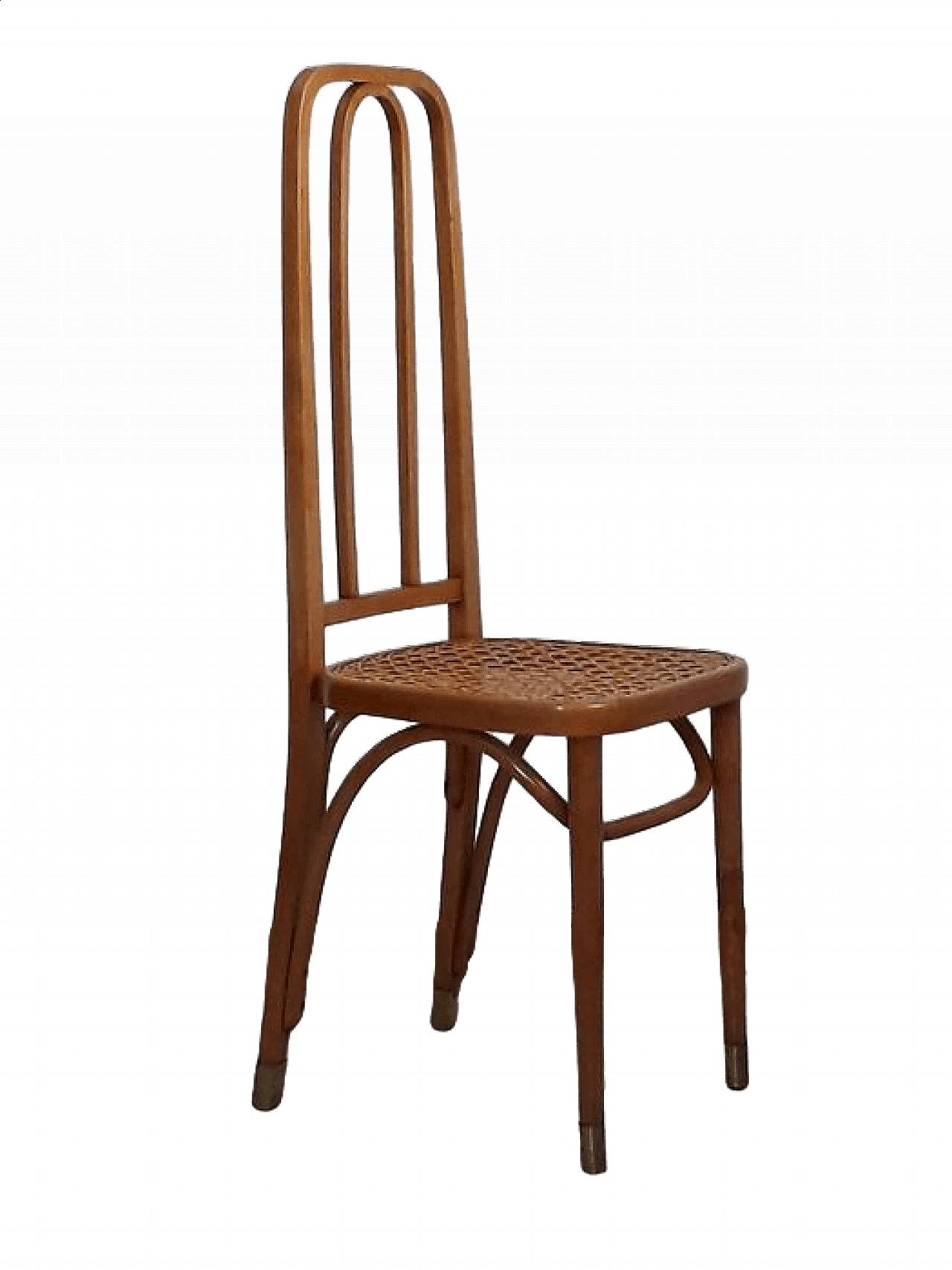 Chair 246 in blond beech manufactured by Società Antonio Volpe, 20th century 12