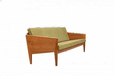 Divano di Illum Wikkelsø in rovere per Møbelfabrik di Søren Willadsen, anni '50