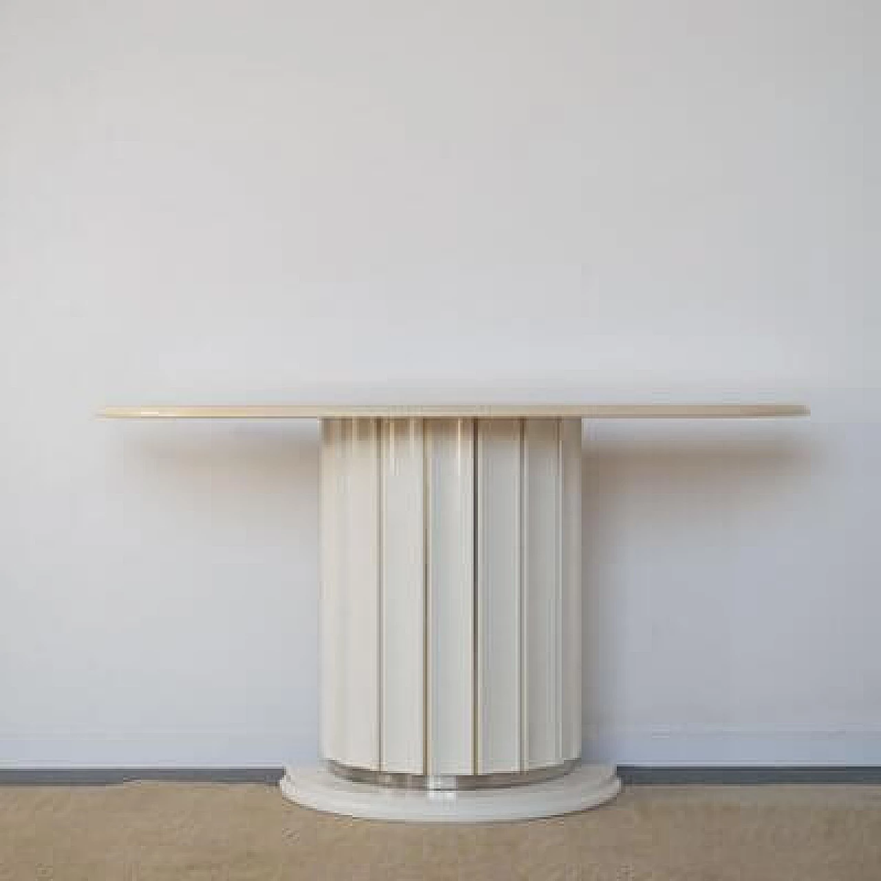 White lacquered console table in the style of Aldo Tura, 1970s 7