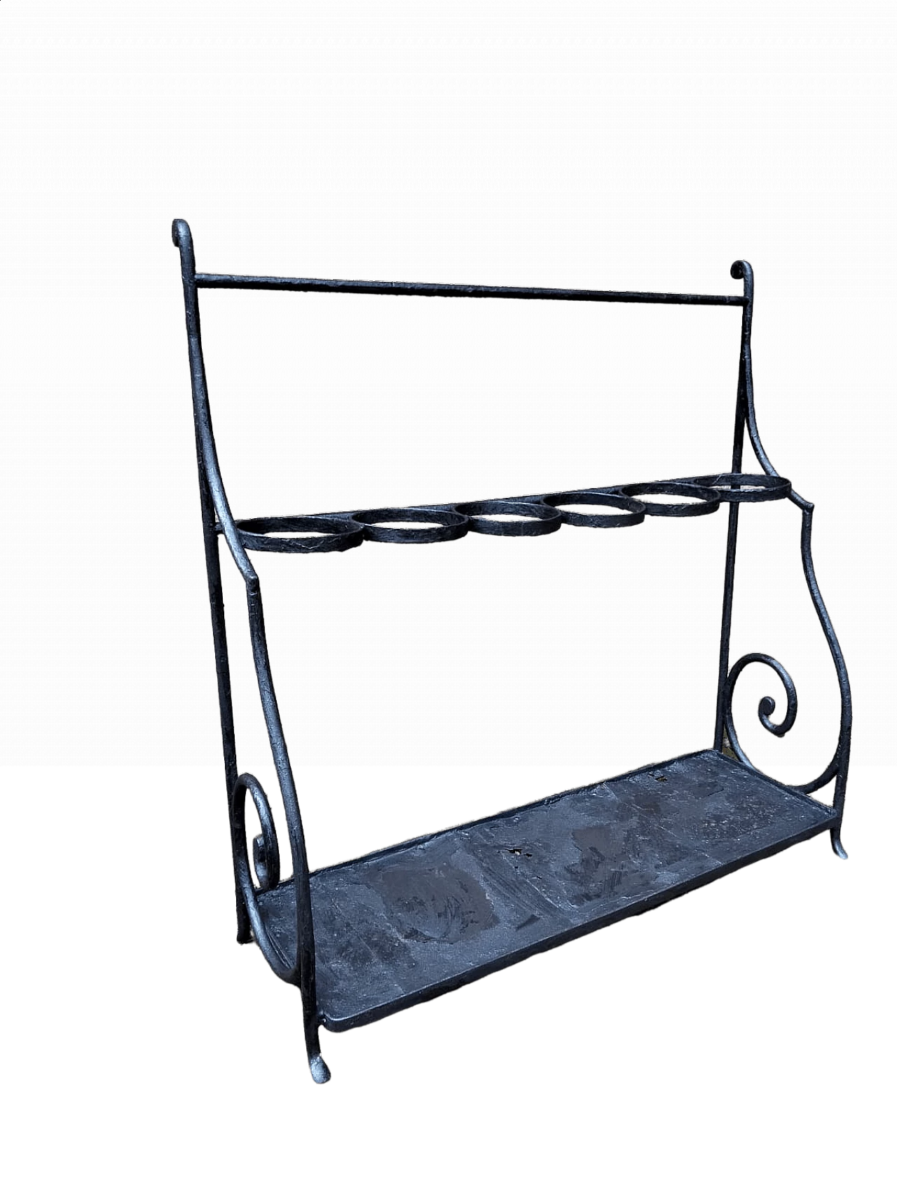 Porta vasi in ferro battuto, anni '60 9