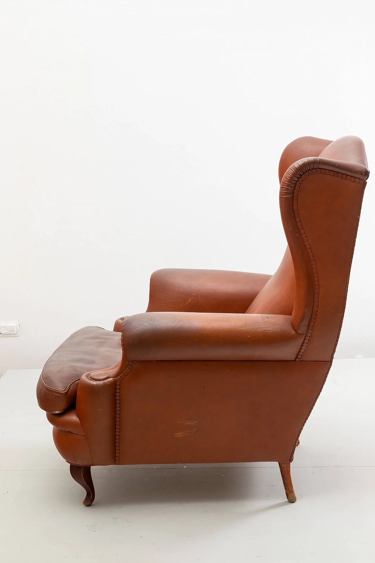 Leather armchair by Poltrona Frau, 1980s 4