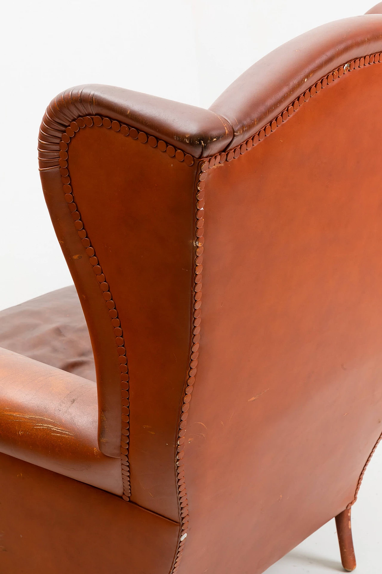 Leather armchair by Poltrona Frau, 1980s 5