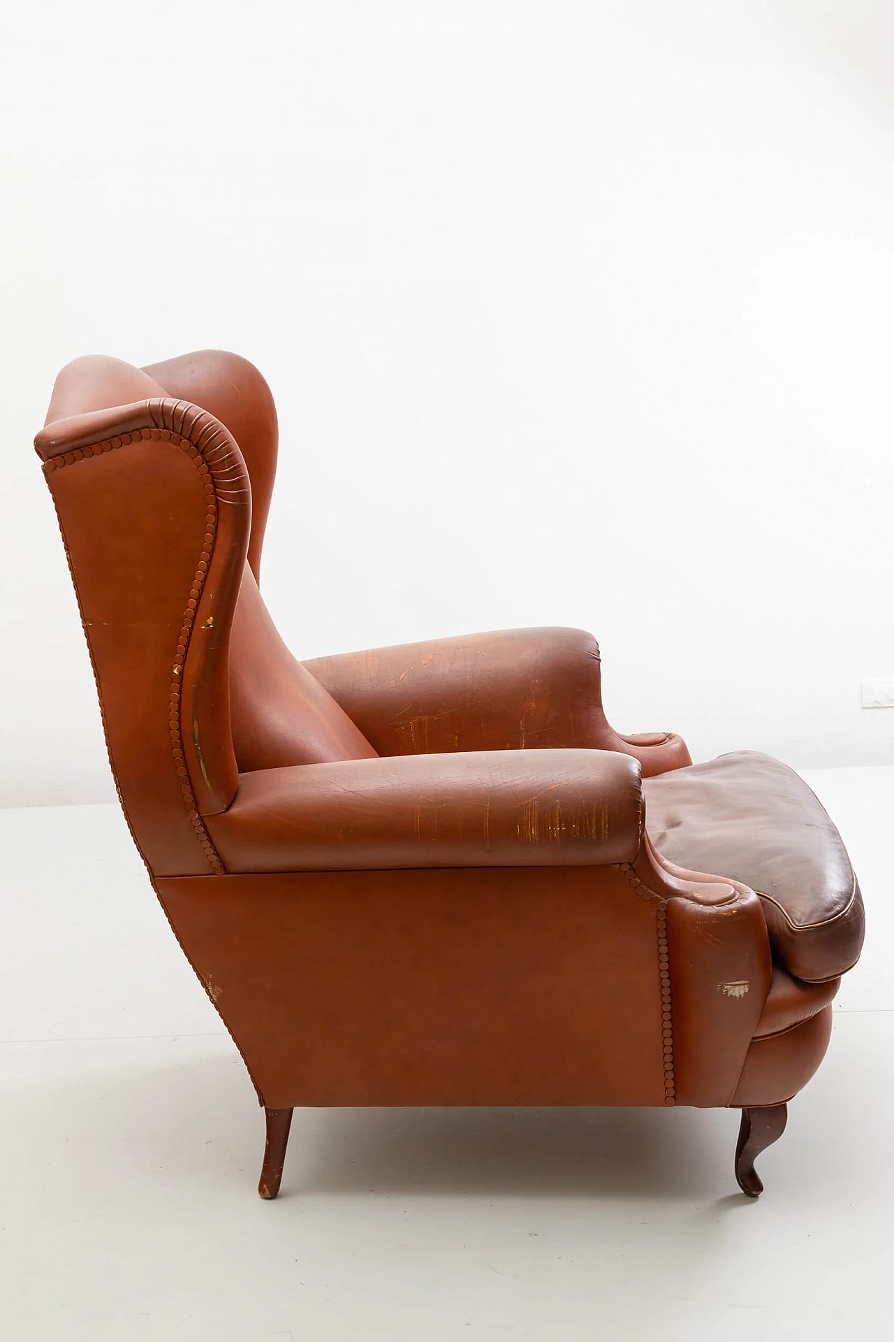 Leather armchair by Poltrona Frau, 1980s 7