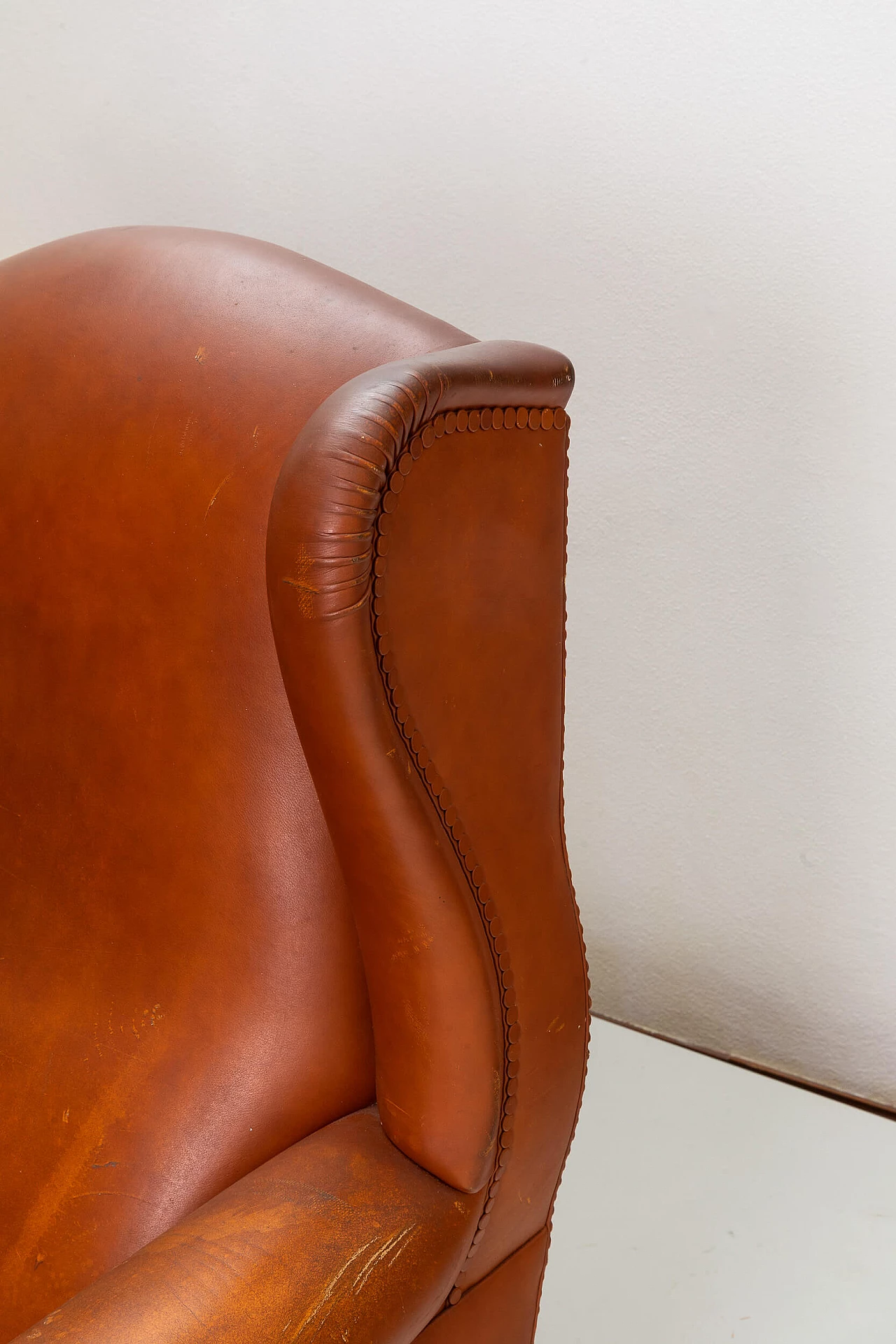 Leather armchair by Poltrona Frau, 1980s 8