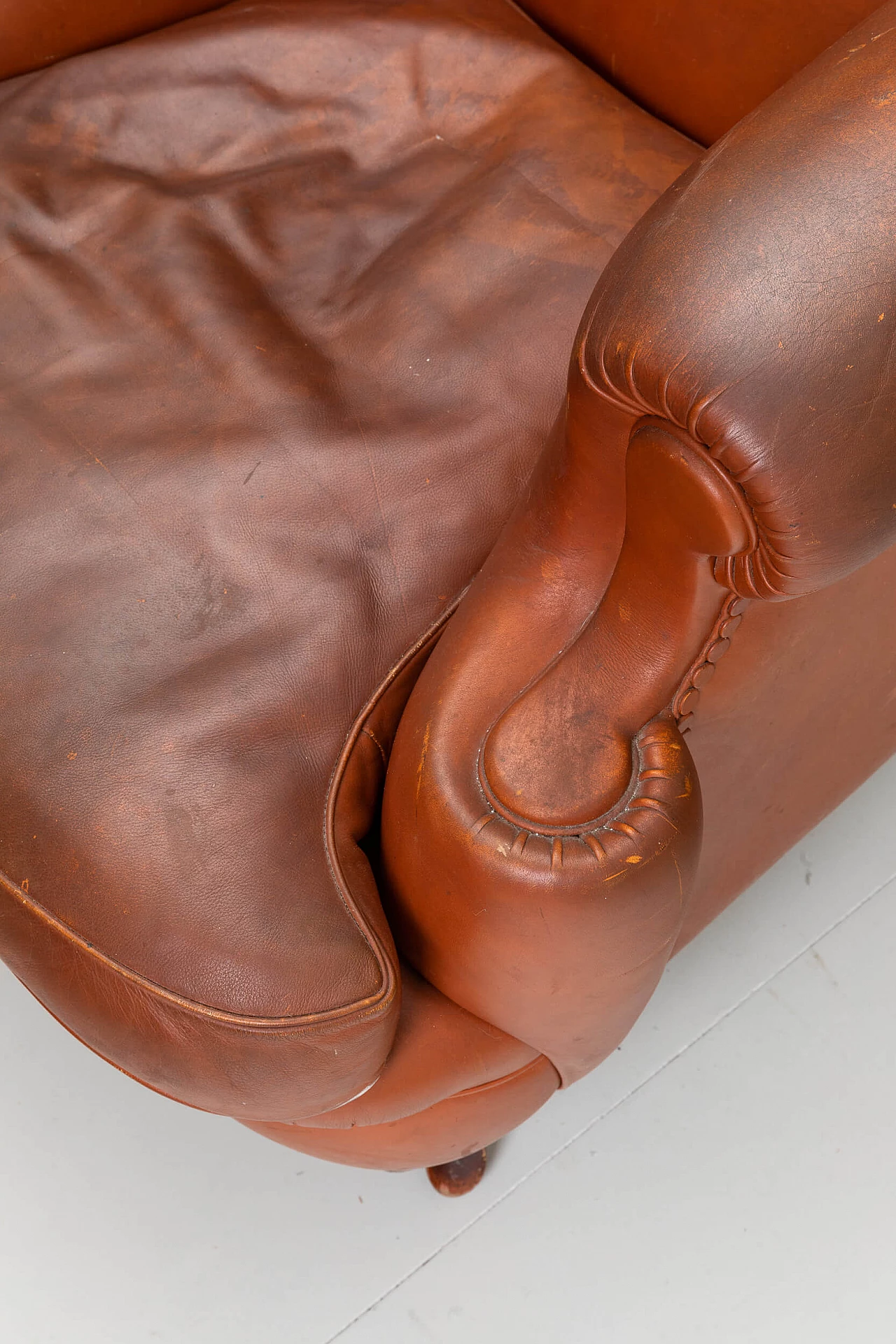Leather armchair by Poltrona Frau, 1980s 9
