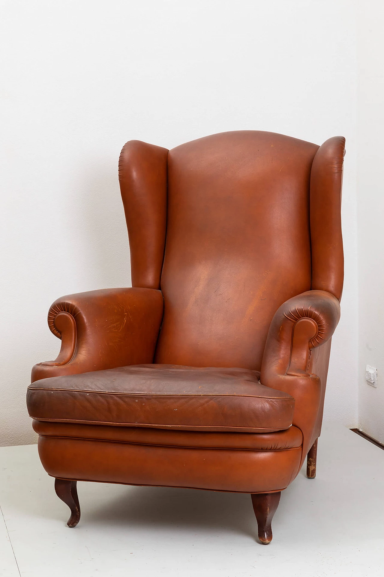 Leather armchair by Poltrona Frau, 1980s 10