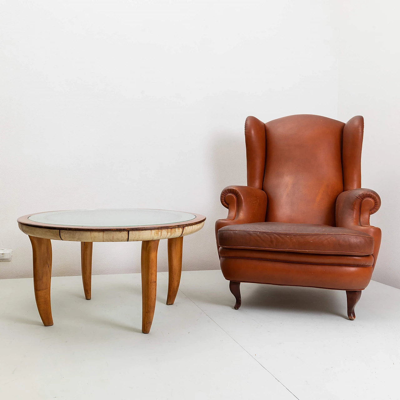 Leather armchair by Poltrona Frau, 1980s 12