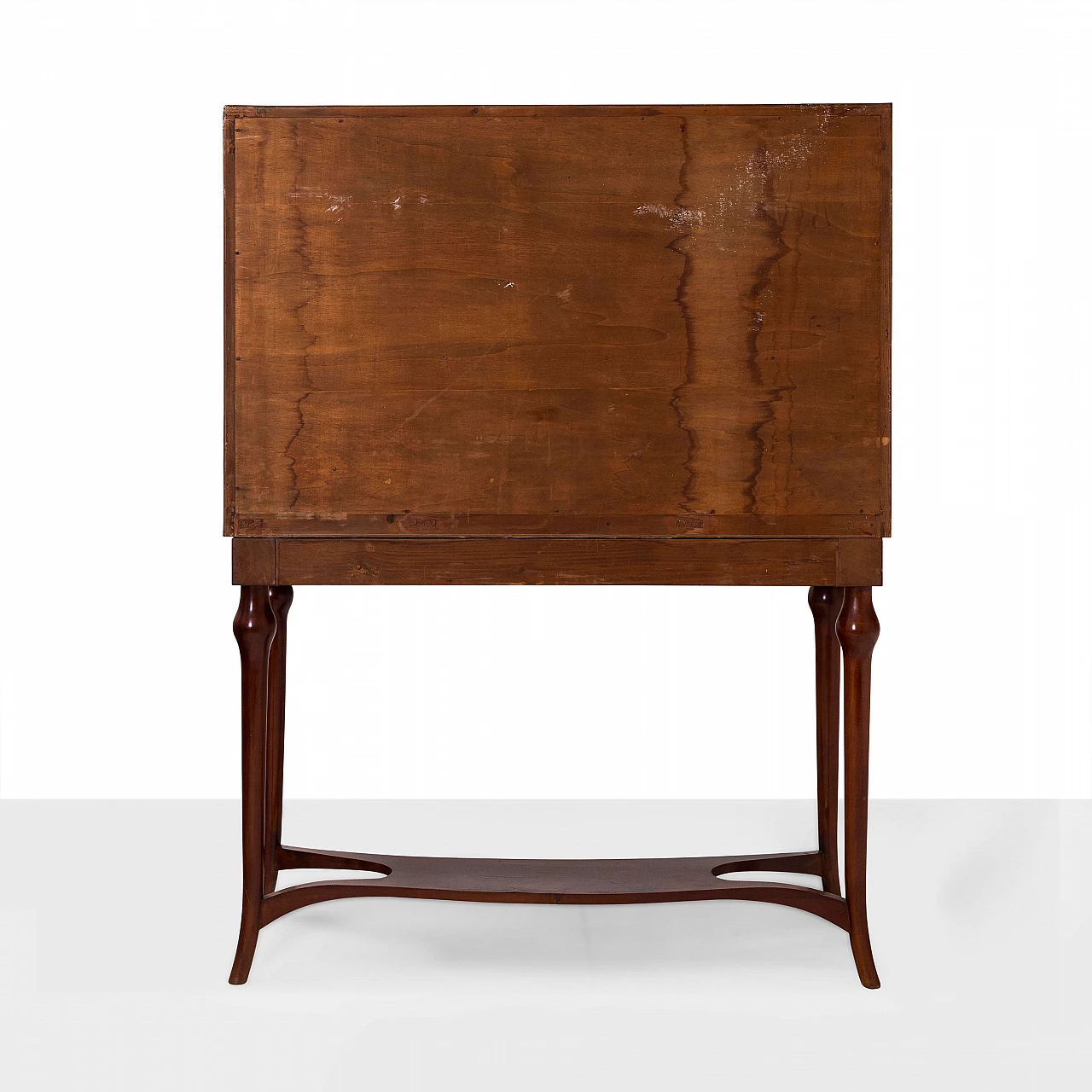 Mobile bar in legno decorato a smalto, anni '40 5