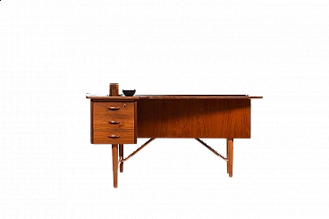 Boomerang desk manufactured by Peter Løvig Nielsen, 1950s