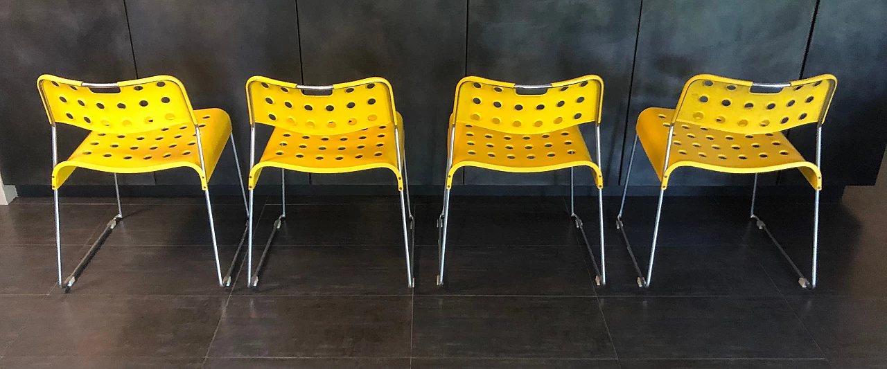 4 Omstak chairs by Kinsman for Bieffeplast, 1970s 19