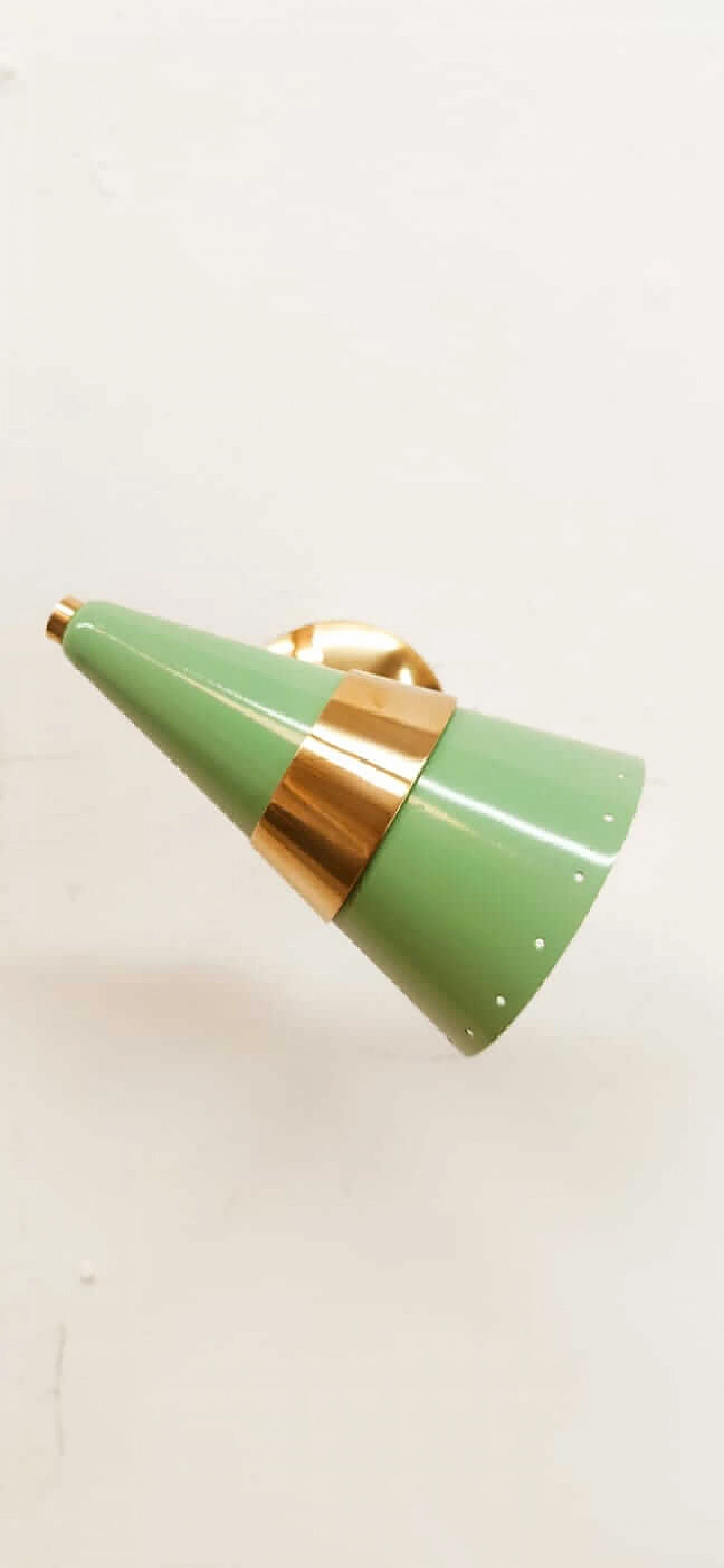 Water-green adjustable wall light, 1970s 2