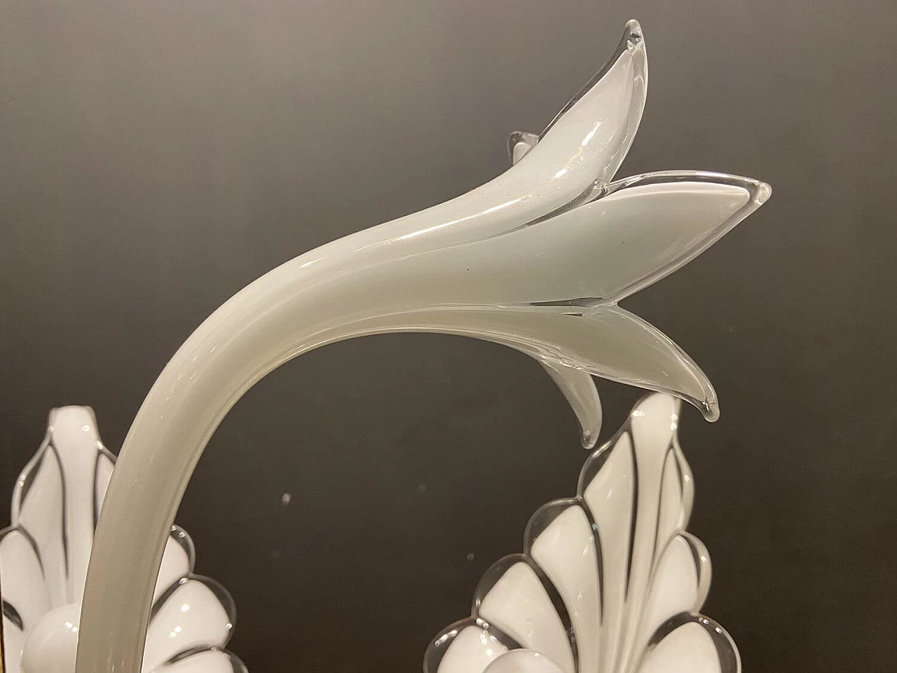 Murano glass chandelier in the shape of a flower, 1970s 5