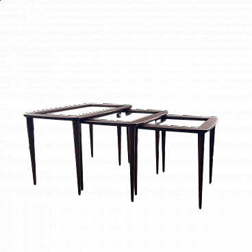 set of 3 401 stackable coffee tables by Ico Parisi, 1950s