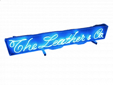 Illuminated sign in plastic with neon lights, 1970s
