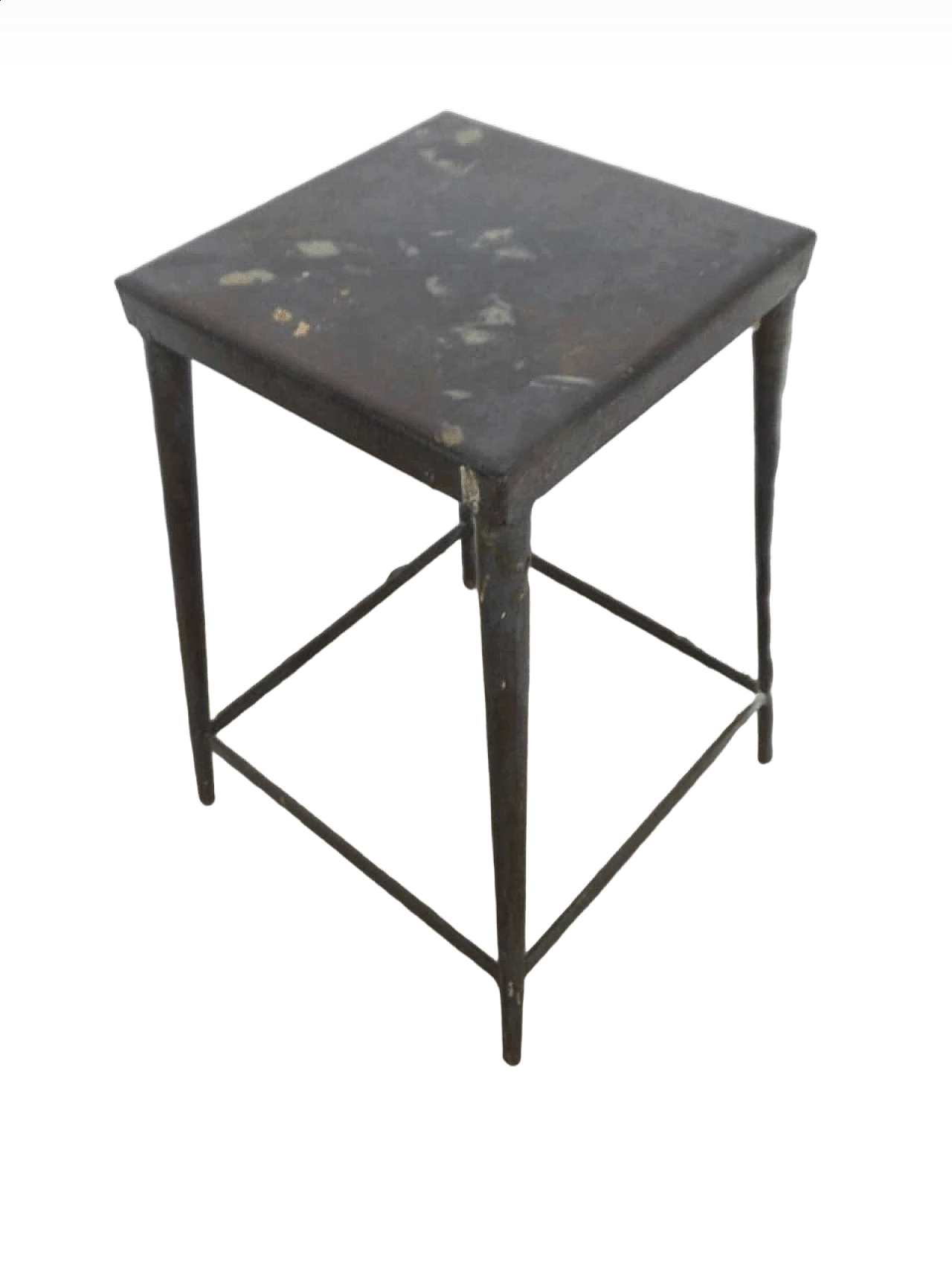 Sgabello da officina in ferro, anni '70 9