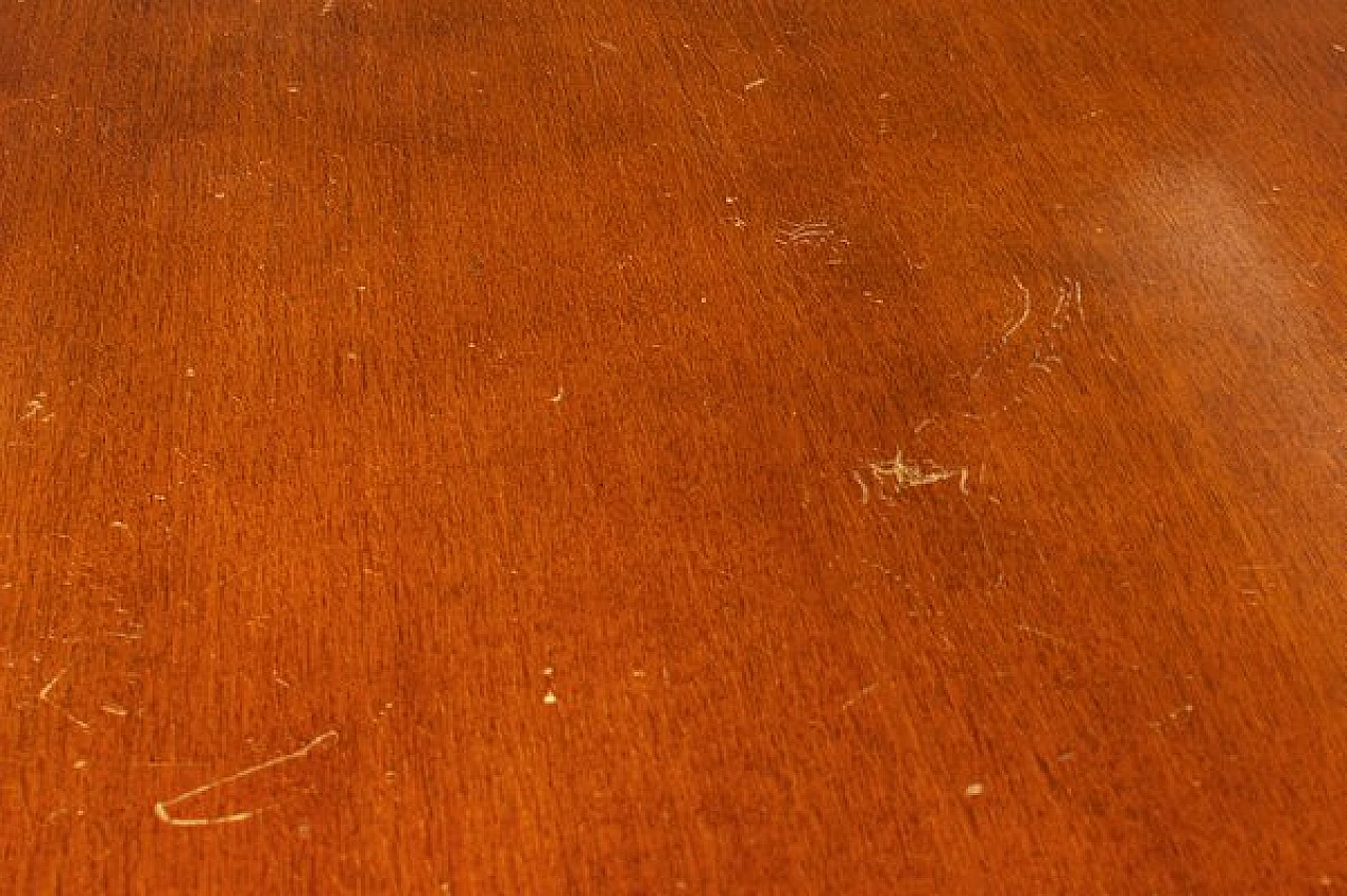 Tavolo in ciliegio con  4 sedie imbottite, anni '80 11