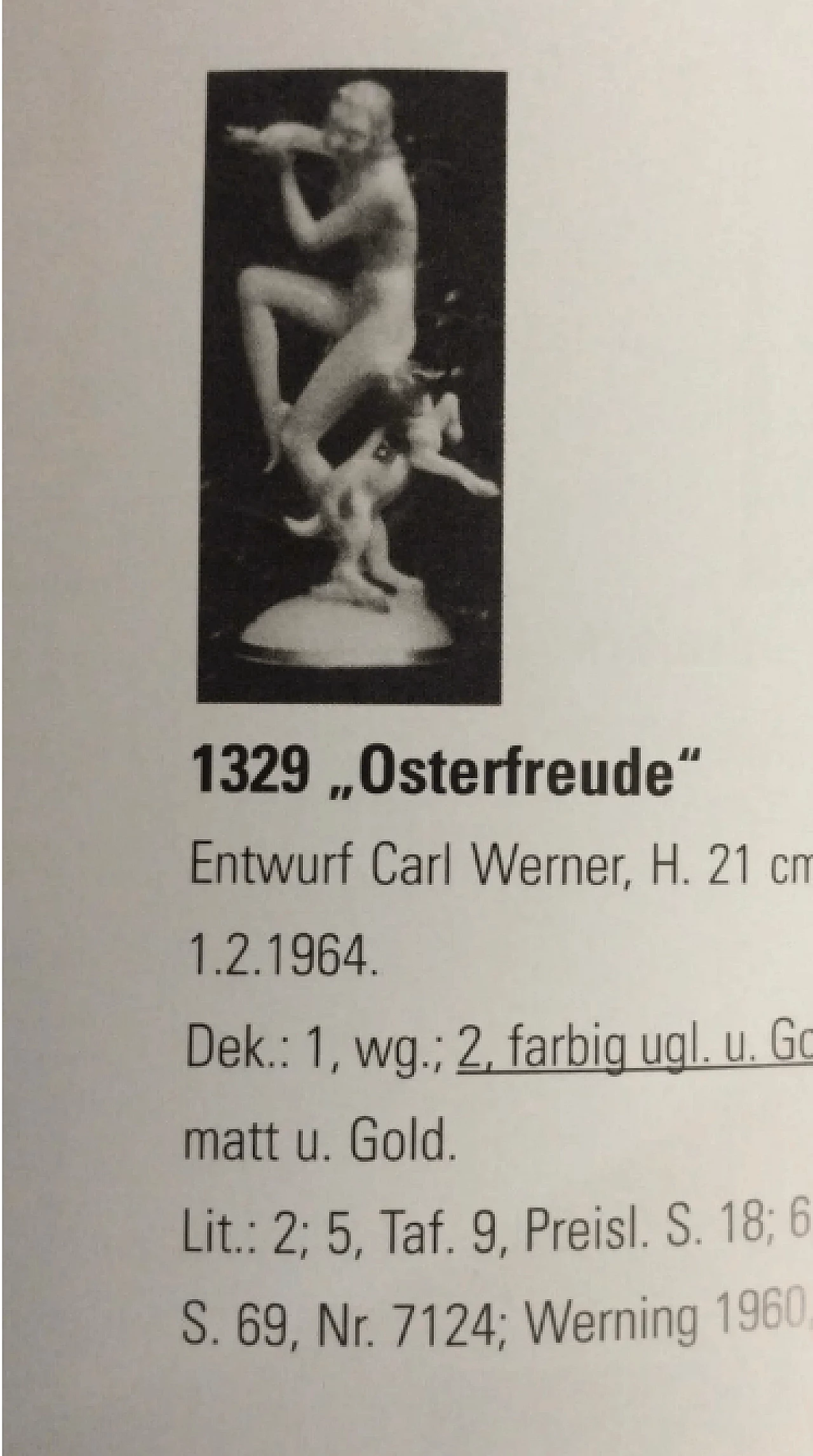 Osterfreude by Carl Werner for Hutschenreuther, porcelain object, 1960s 2