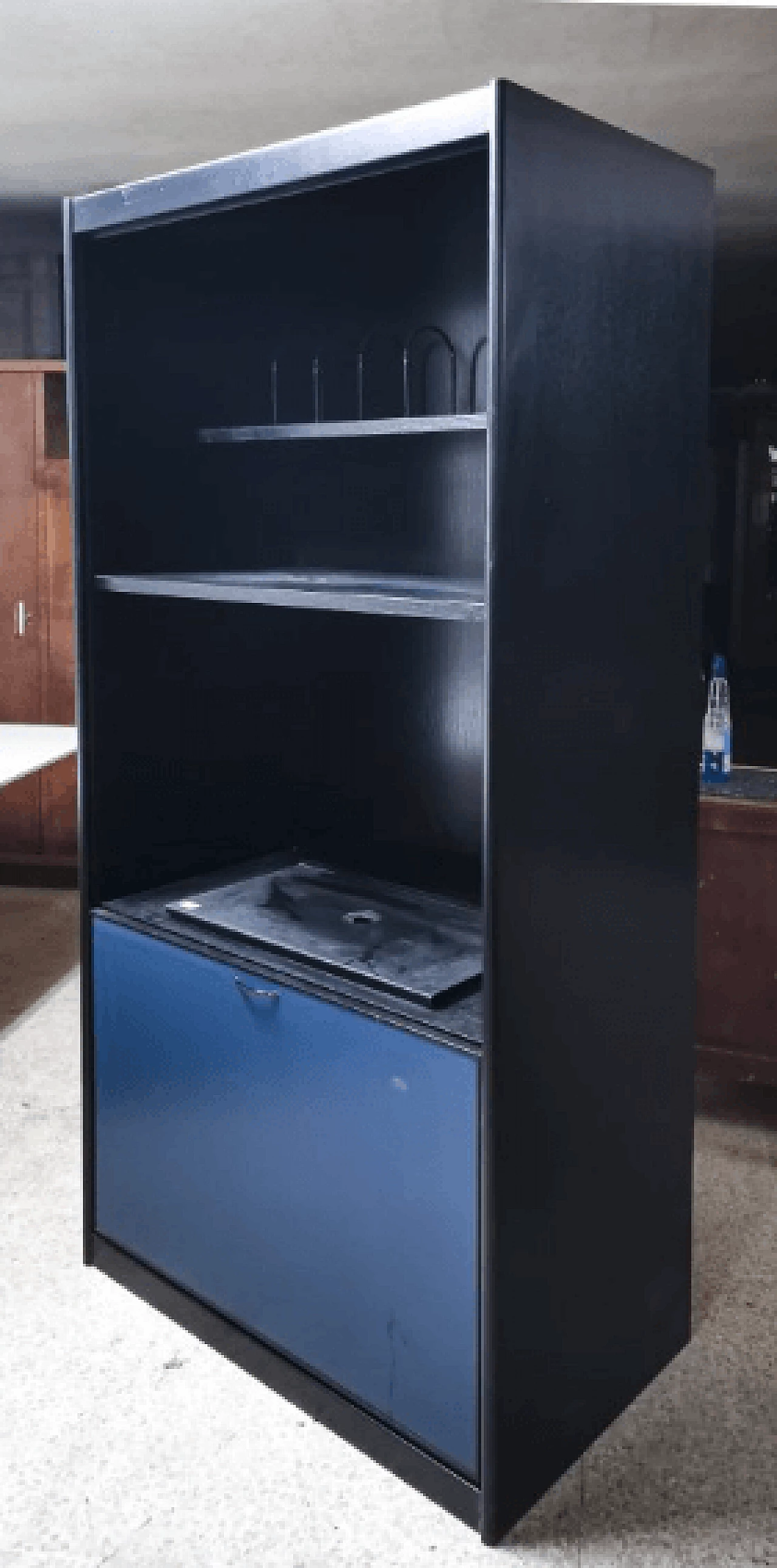 Storage cabinet with rolling shutter door, 1990s 3