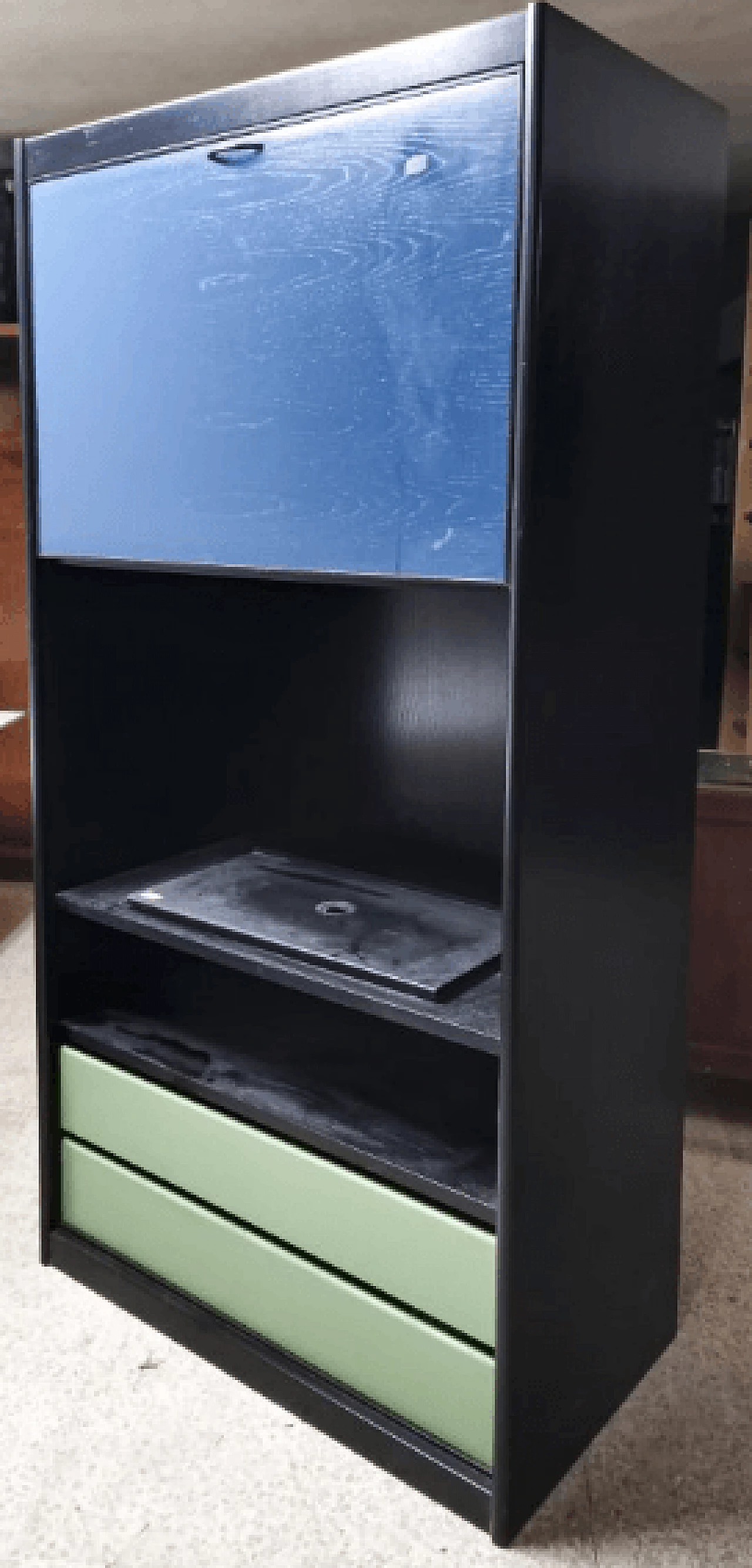 Storage cabinet with rolling shutter door, 1990s 7