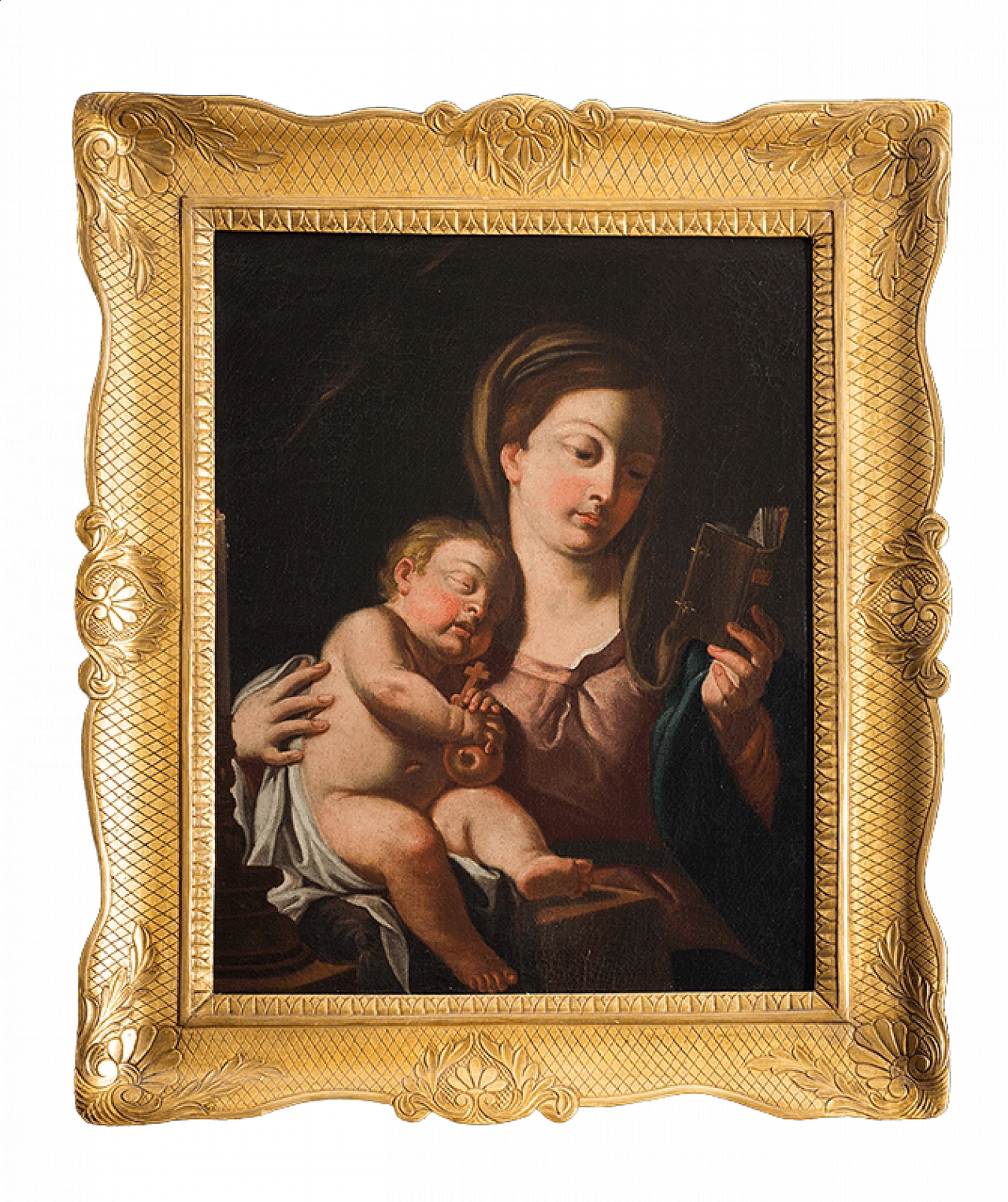 Oil on canvas depicting Madonna and sleeping child, 18th century 6