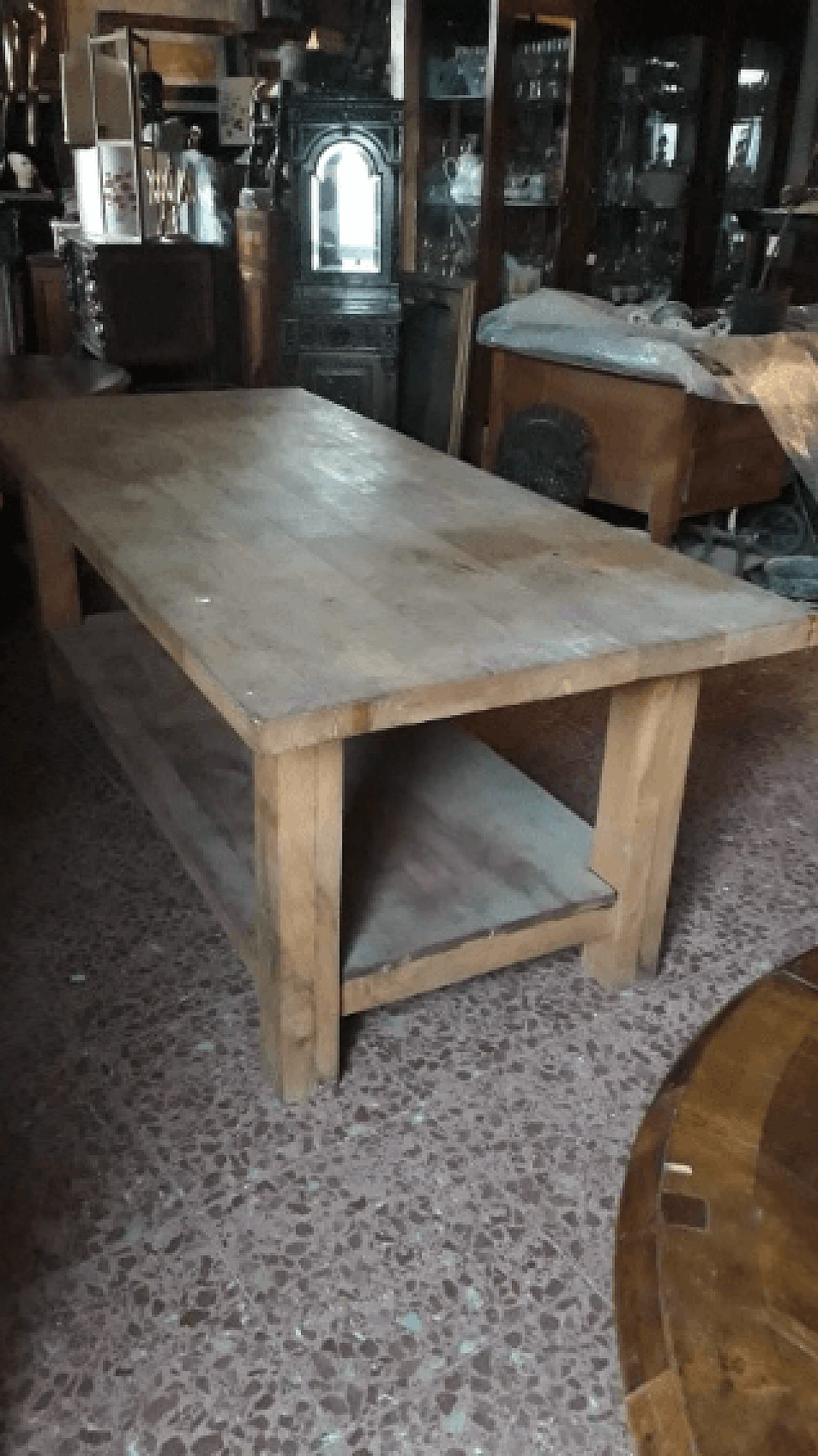 Solid wood kitchen counter, 1950s 3