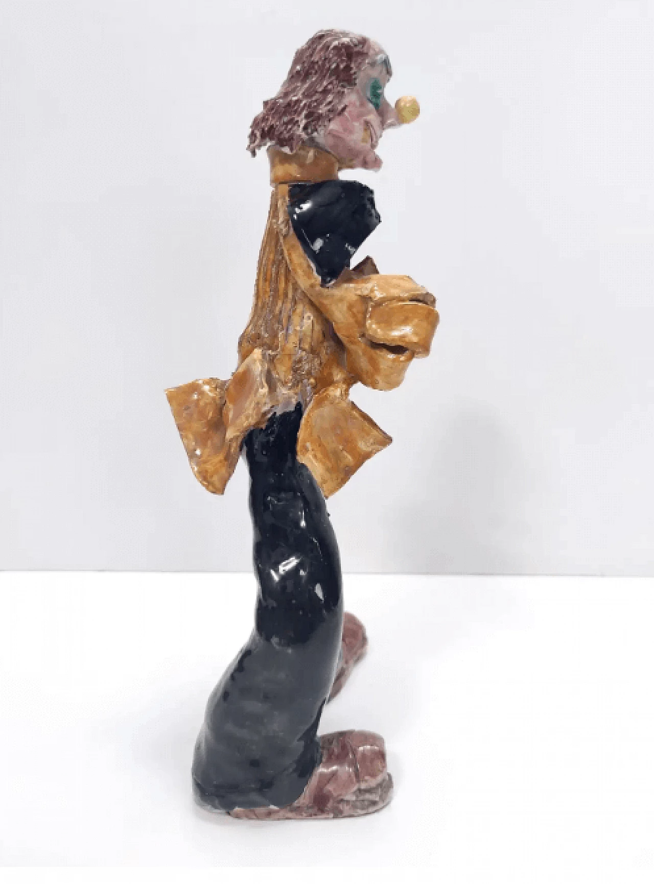 Decorative lacquered ceramic clown, 1950s 7