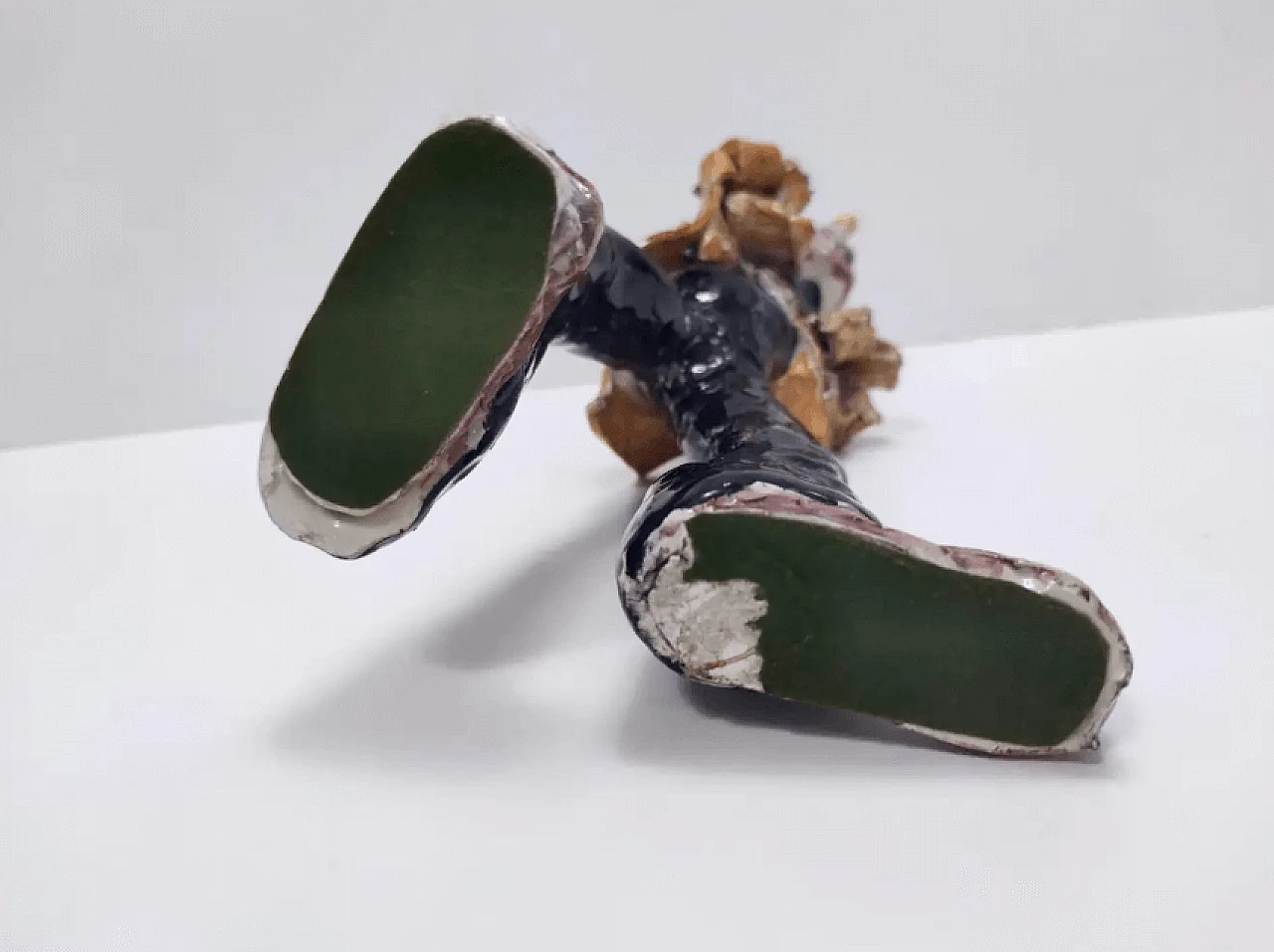 Decorative lacquered ceramic clown, 1950s 19