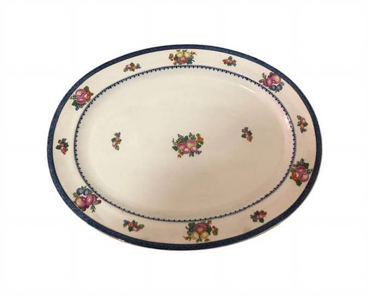 Piatto inglese ovale in ceramica Booths T. Goode & Co. Ltd, anni '20 1